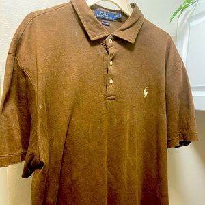 Brown Ralph Lauren Polo short sleeve.XXL